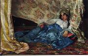 Arab or Arabic people and life. Orientalism oil paintings  428